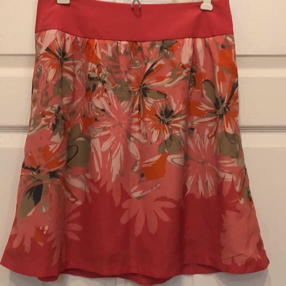 Pink floral skirt by The Limited, small, vguc